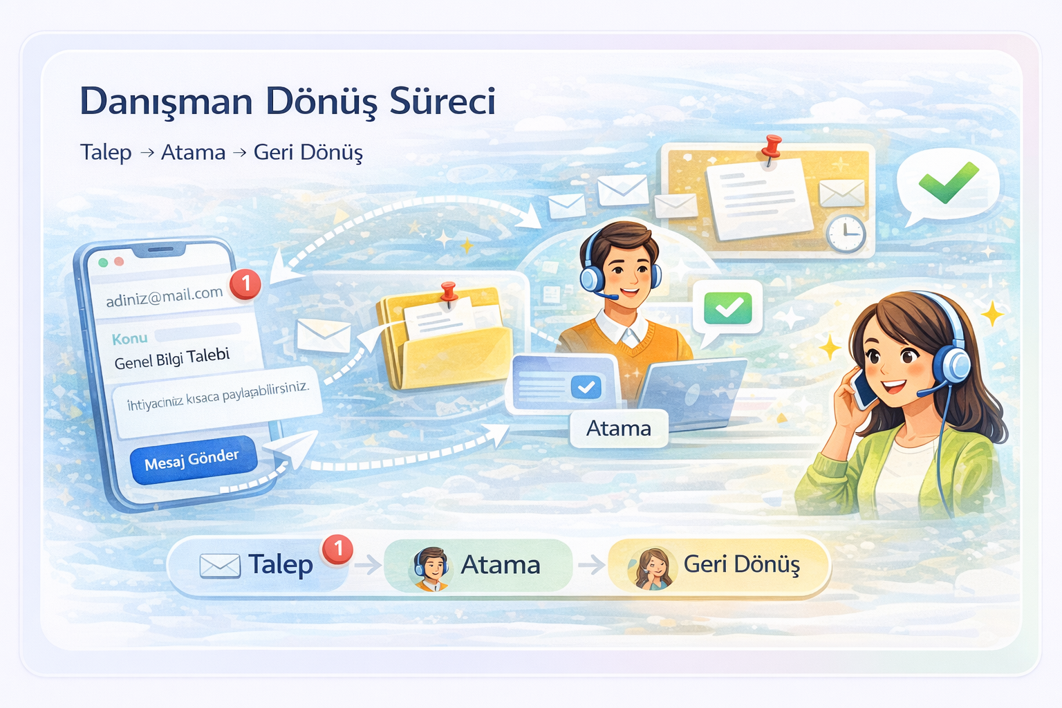 Danışman dönüş süreci görseli